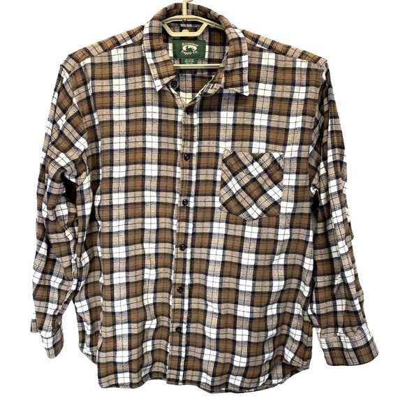 Stillwater Supply Co. Men's Flannel Shirt Size XL Blue Plaid Cotton RN87706 - Picture 1 of 7